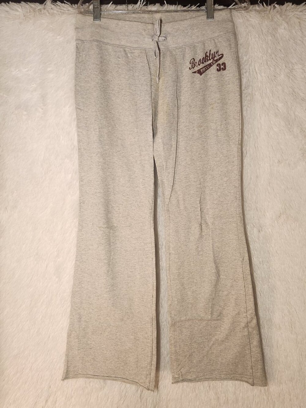 Derek Heart Light Gray Brooklyn Track Pants Women Size Medium Juniors'